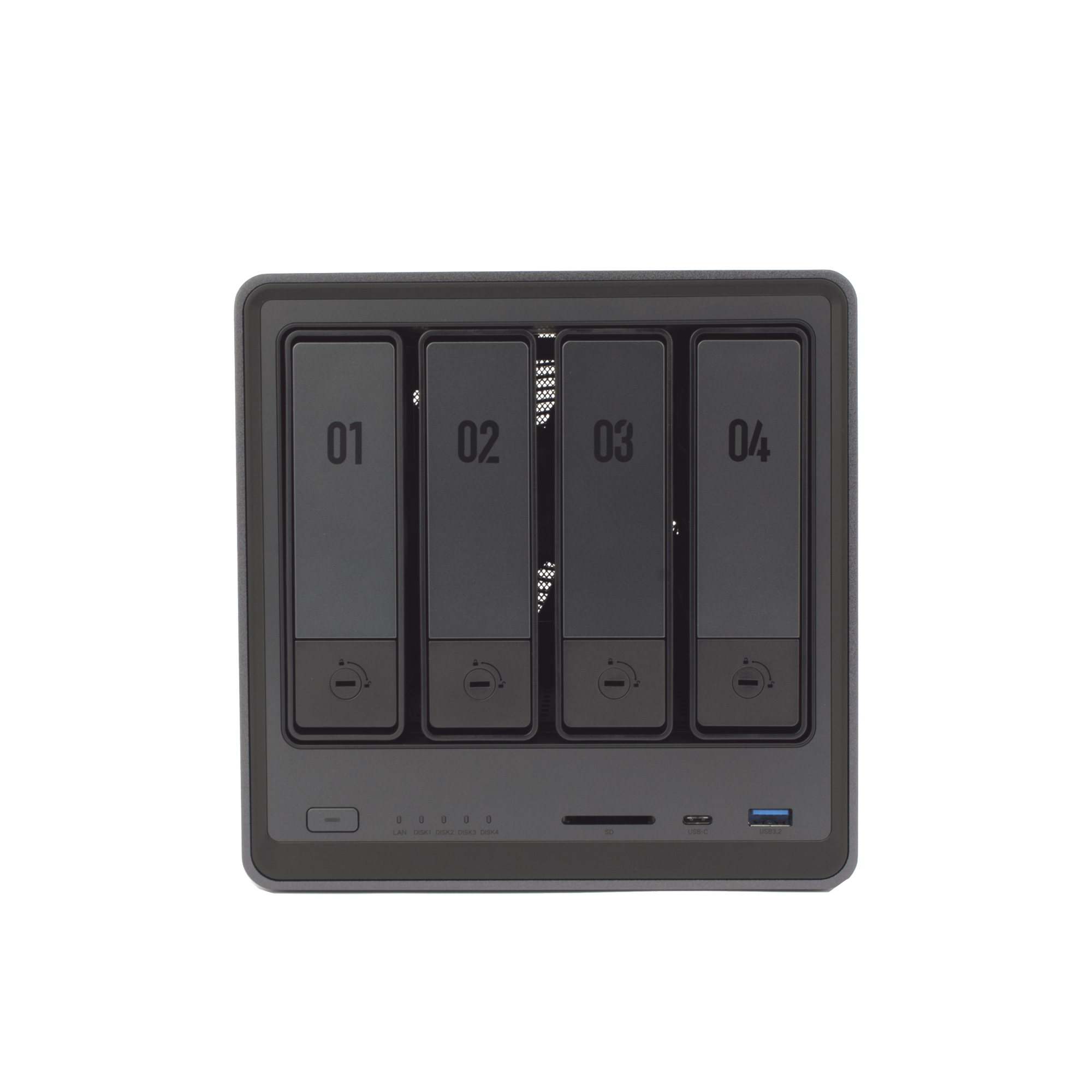 Almacenamiento en red Ugreen NASync DXP4800 Plus instalación de discos duros en bahías