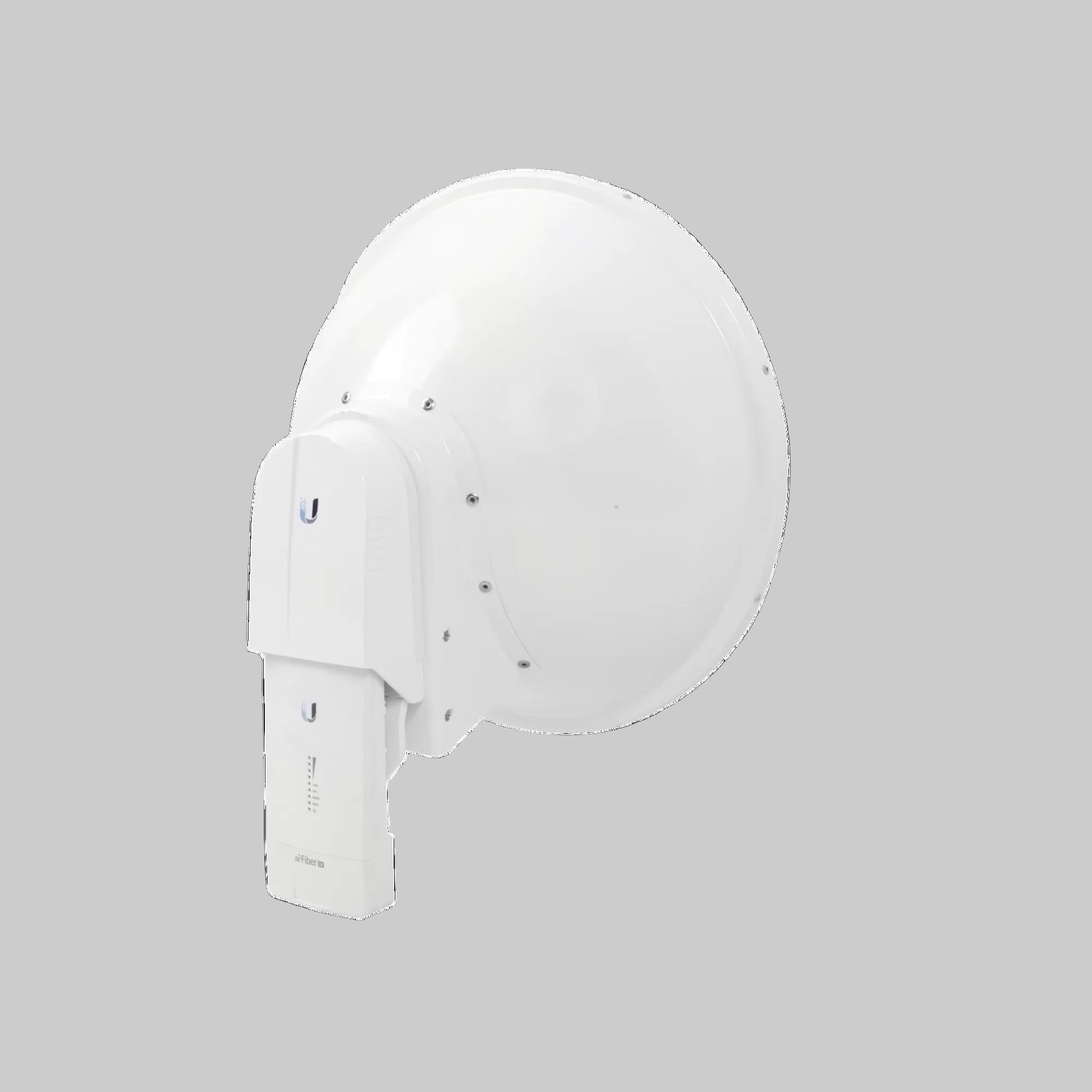 Antena airFiber 5GHz con unidad integrada y alineación precisa para enlaces inalámbricos estables sin interferencia