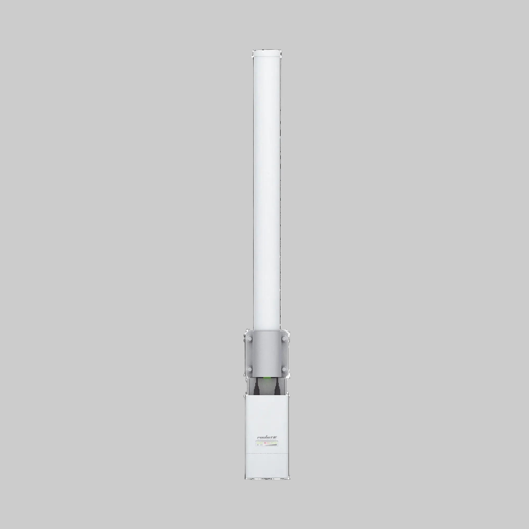antena omnidireccional Ubiquiti 2.4 GHz 10 dBi diseño vertical blanco para cobertura 360 grados en exteriores