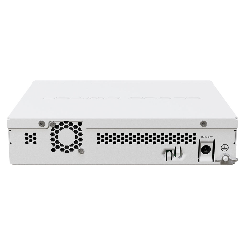 Router + Switch Mikrotik CRS310-1G-5S-4S+IN, 5 puertos SFP de 1Gbps y 4 SFP+ de 10Gbps, RouterOS nivel 5