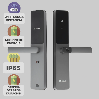 cerradura digital ezviz bluetooth con resistencia ip65 y acceso desde app movil para seguridad en casa o negocio