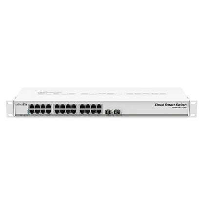 Switch Smart Capa 2 Mikrotik CSS326-24G-2S+RM , 24 Eth Gb 2 Sfp+ P/rack