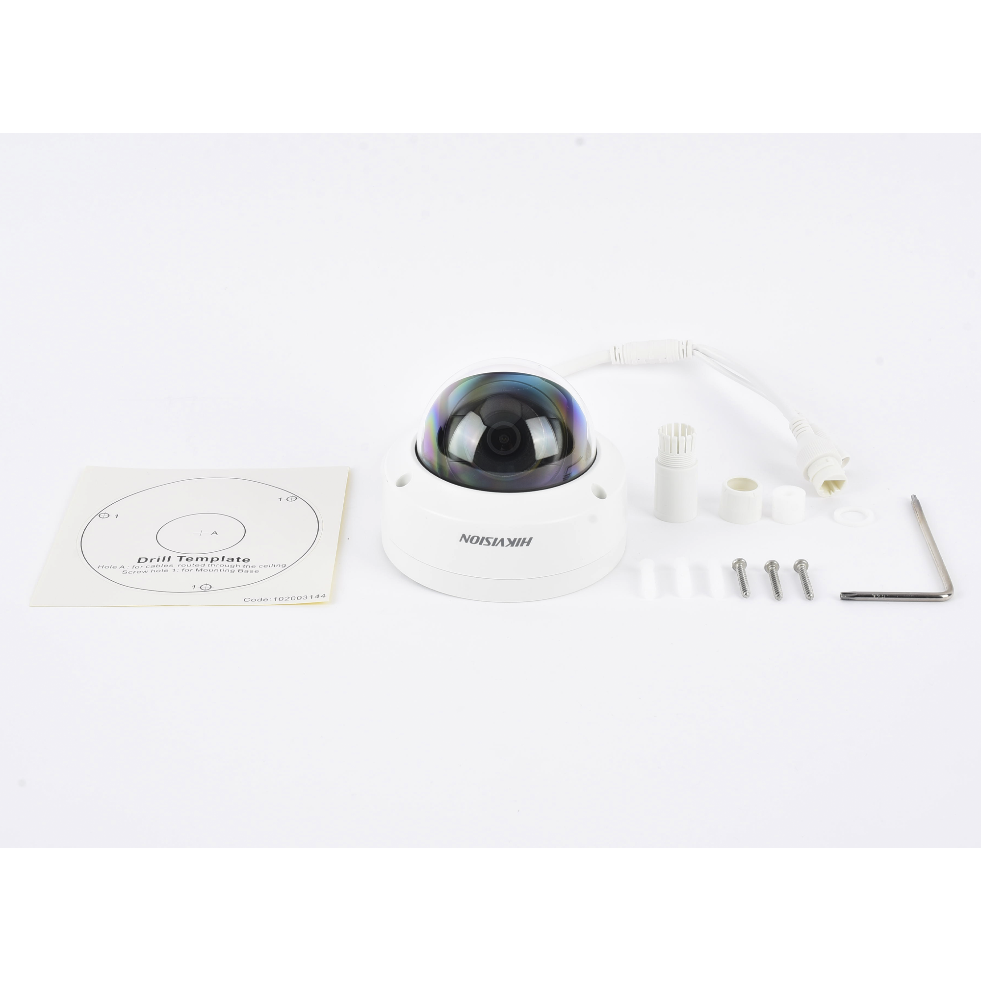 Cámara de vigilancia HIKVISION DS-2CD1143G0-I(C), Lente 2.8 mm, WDR 120 dB, IP67, Antivandálica