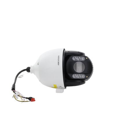 Cámara domo PTZ IP 4 Megapixel HIKVISION, 32X Zoom, 200 mts IR, IP66, Alerta Audible y Luz Estroboscópica, Autoseguimiento 2.0