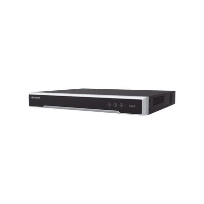 NVR 8 MP 4K 16 canales IP HIKVISION DS-7616NI-Q2/16P(D), 2 Bahías de Disco Duro, 300 Metros PoE Modo Extendido