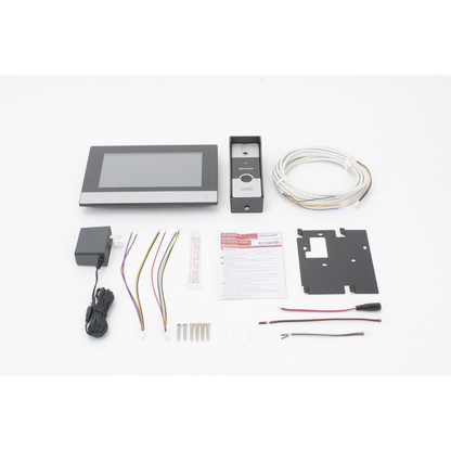 Kit de Videoportero Híbrido de Plastico HIKVISION DS-KIS302-P, IP a 4 Hilos, Monitor WiFi, Expandible a Mas Equipos