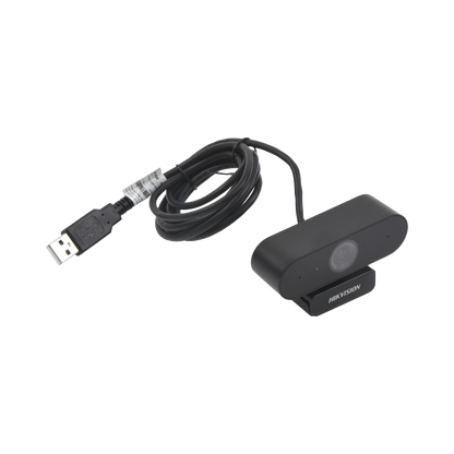Cámara Web HIKVISION DS-U02, 1080p, Giro 360°, Micrófono Integrado, Conector USB, Reducción de Ruido Inteligente