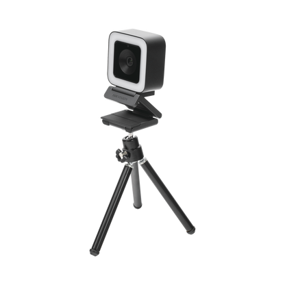 Cámara Web HIKVISION 1080p con aro de luz, Gran Angular, Micrófono, Reducción de Ruido Inteligente
