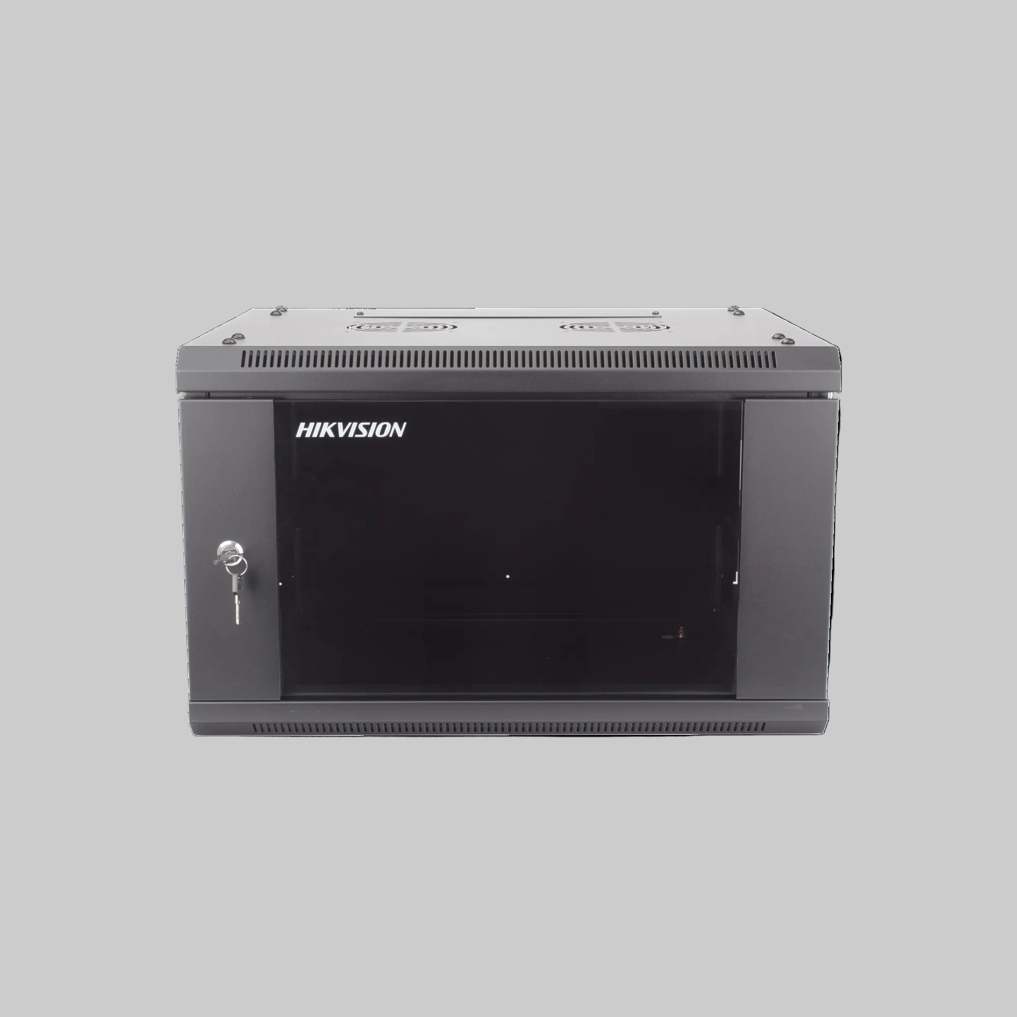 gabinete rack mural 6u hikvision con puerta frontal segura y diseño compacto para instalación de videovigilancia