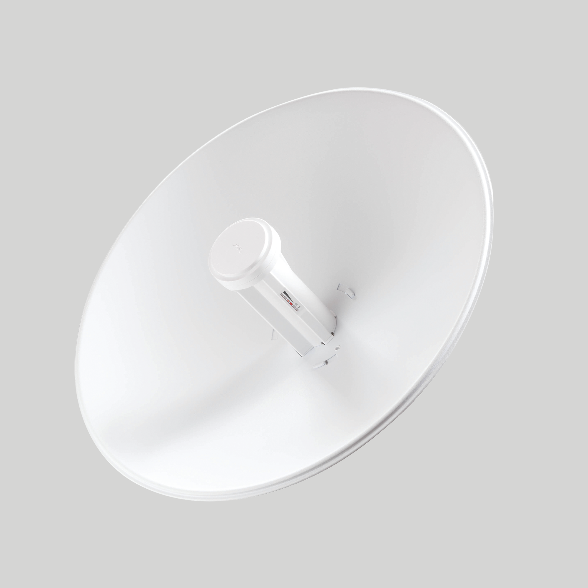 Antena Ubiquiti PowerBeam PBE-M5-400 5GHz de largo alcance con diseño parabólico para enlaces inalámbricos estables