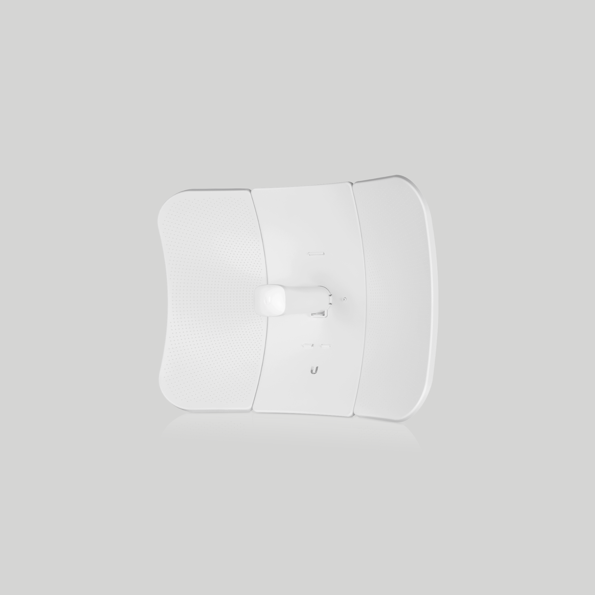 Antena LiteBeam Ubiquiti abierta con diseño MIMO 2x2 para enlaces punto a punto estables