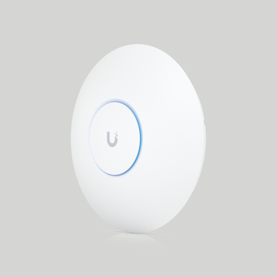 Access point Ubiquiti U6 Enterprise UniFi con diseño compacto para cobertura WiFi profesional en negocios
