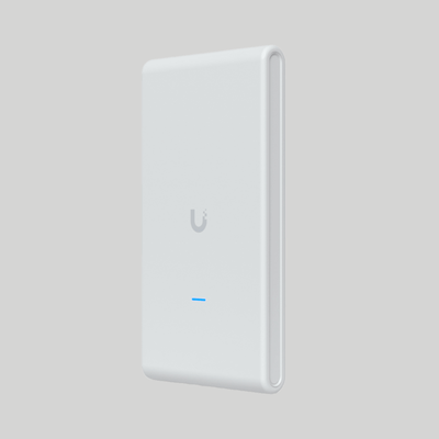 Punto de acceso Ubiquiti U6 Mesh Pro blanco con diseño delgado para negocios y call centers