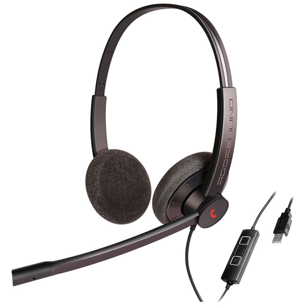Diadema Pro Addasound EPIC 302, Binaural, control llamada, mute y vol, USB