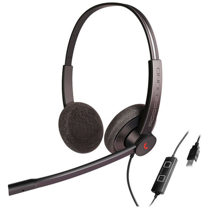 Diadema Pro Addasound EPIC 302, Binaural, control llamada, mute y vol, USB