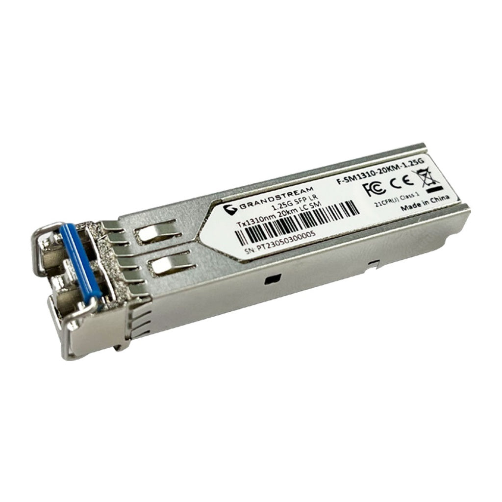 Módulo SFP Grandstream F-SM1310-20KM-1.25G, Fibra óptica Mono-modo 1310nm Alcance 20km 1.25Gbps
