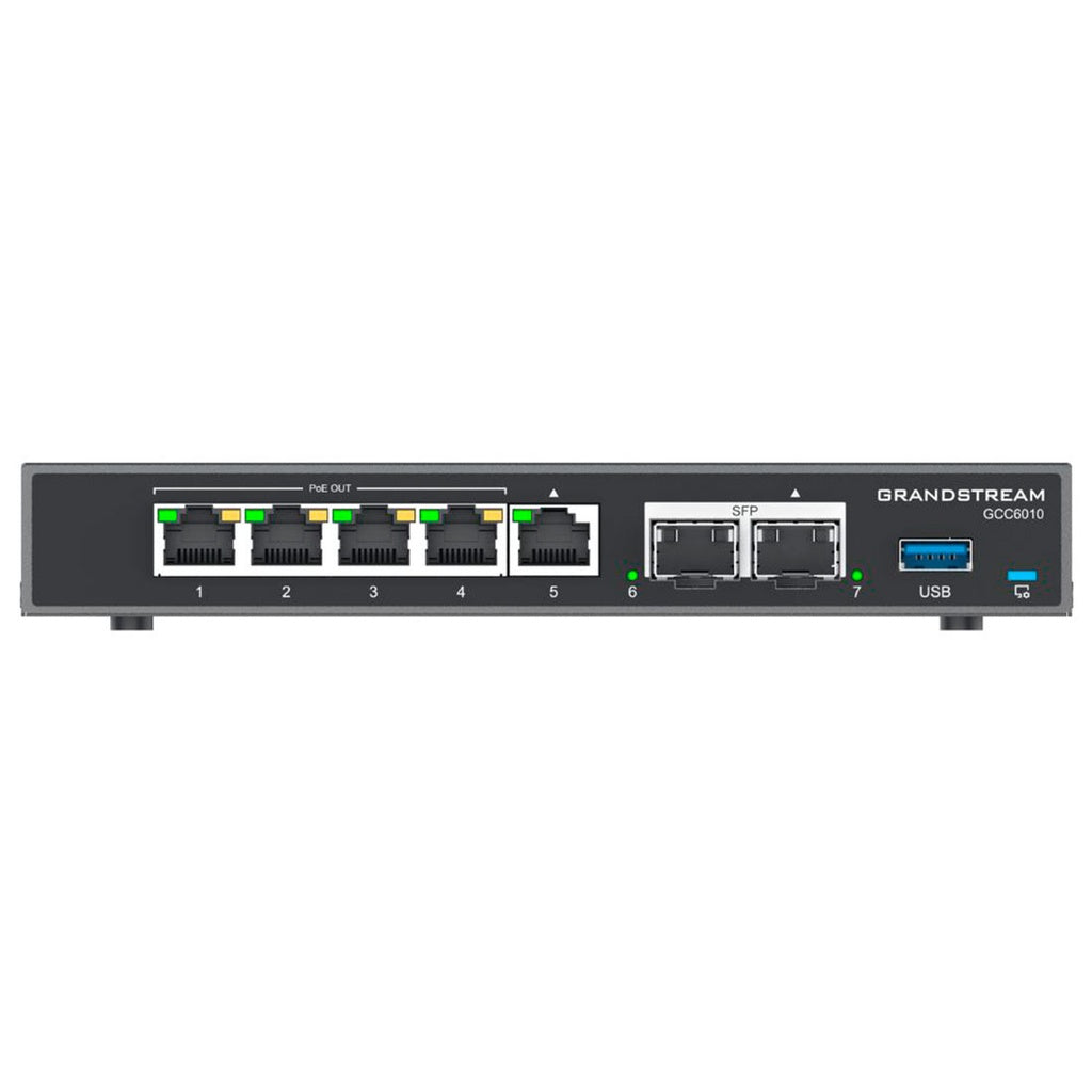 Conmutador Grandstream GCC6010, 4 En 1, Conmutador IP+Ruteador VPN+Swich+Firewall