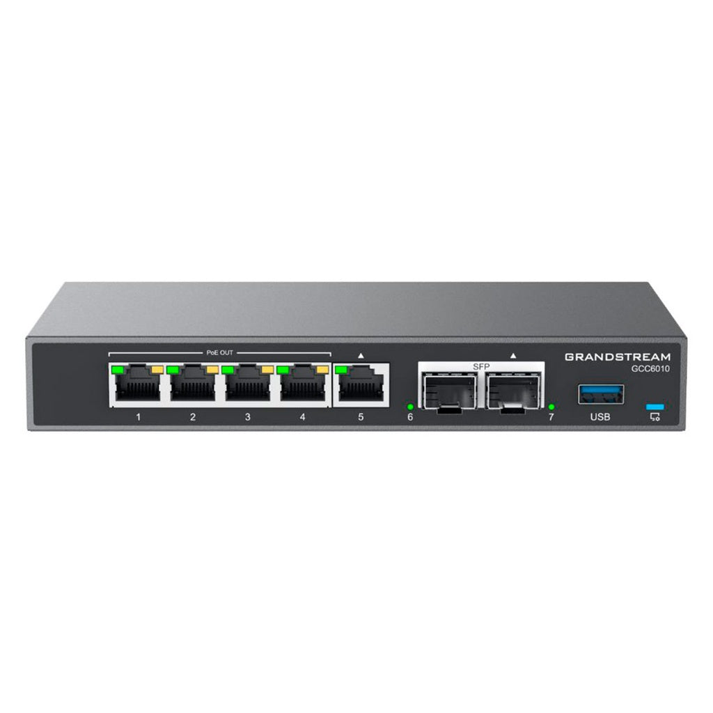 Conmutador Grandstream GCC6010, 4 En 1, Conmutador IP+Ruteador VPN+Swich+Firewall