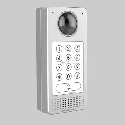 Intercomunicador con cámara Grandstream GDS3710 con carcasa metálica y control de acceso por RFID para exteriores