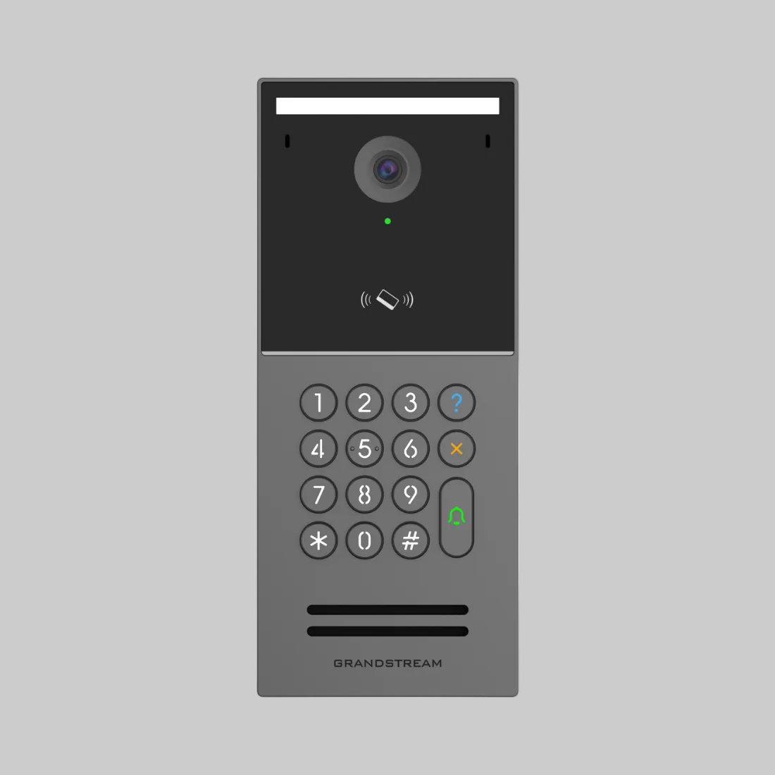 Videoportero IP Grandstream GDS3725 con lector biométrico, teclado de 15 teclas y carcasa metálica antivandalismo