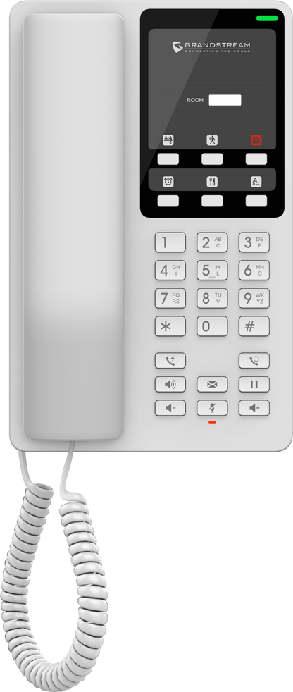 Teléfono Hotelero IP Grandstream GHP620W, Wi-Fi, Blanco, 2 Cuentas SIP y 2 Líneas
