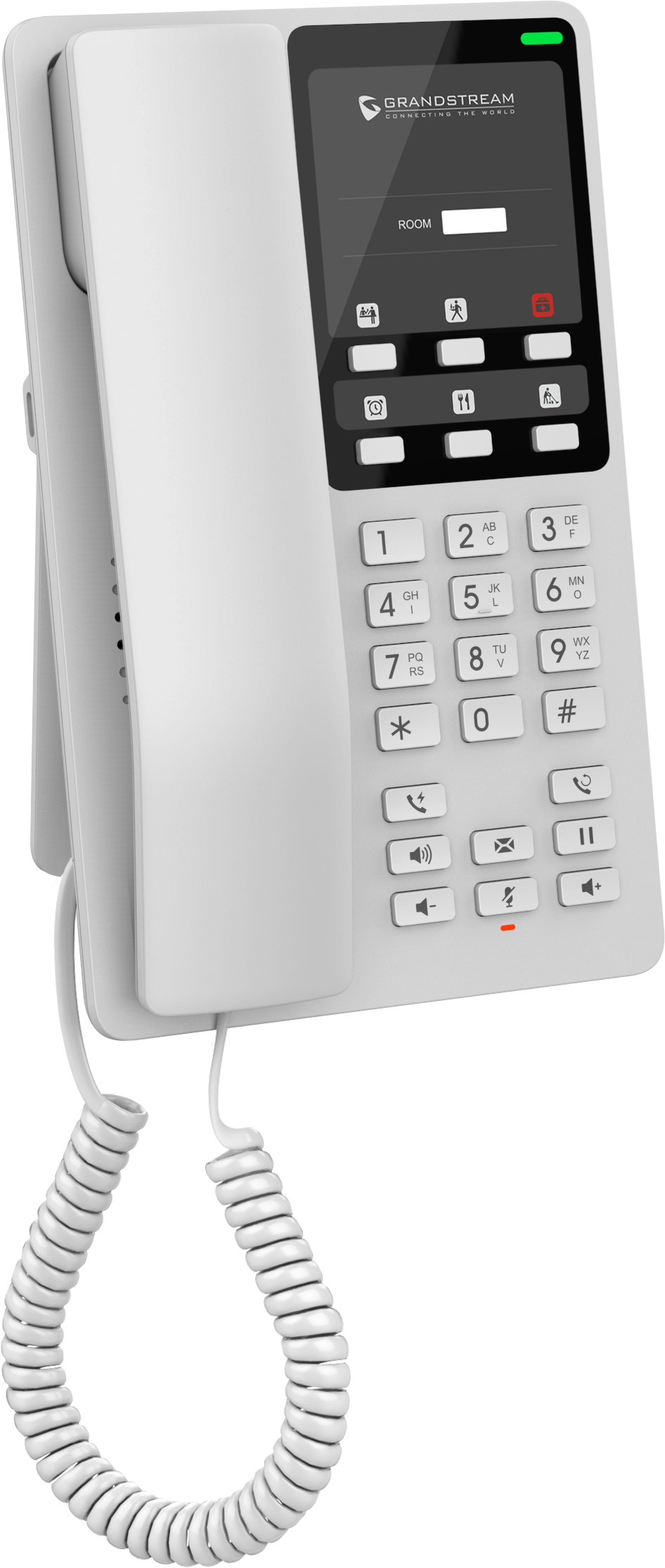 Teléfono Hotelero IP Grandstream GHP620W, Wi-Fi, Blanco, 2 Cuentas SIP y 2 Líneas