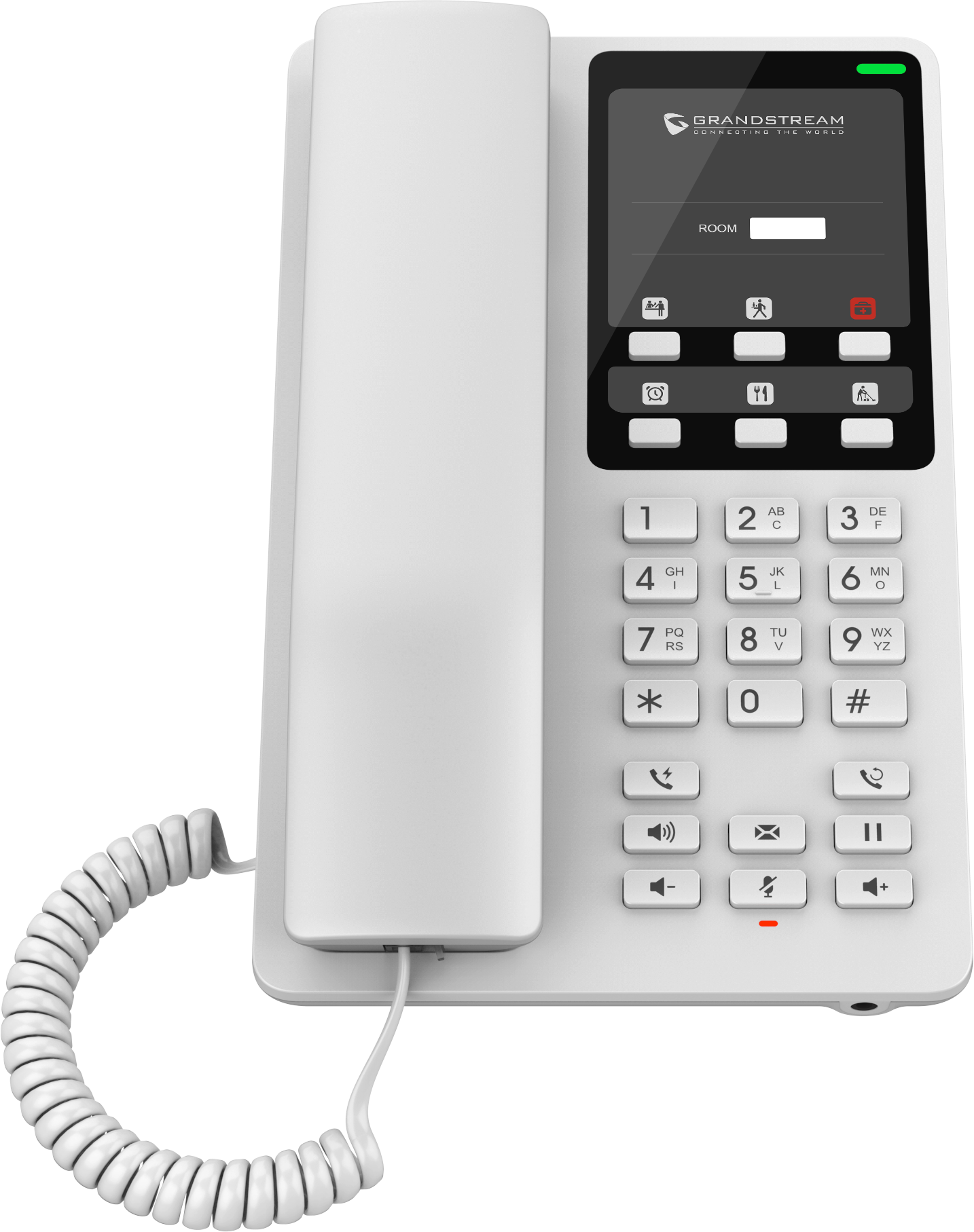 Teléfono Hotelero IP Grandstream GHP620W, Wi-Fi, Blanco, 2 Cuentas SIP y 2 Líneas