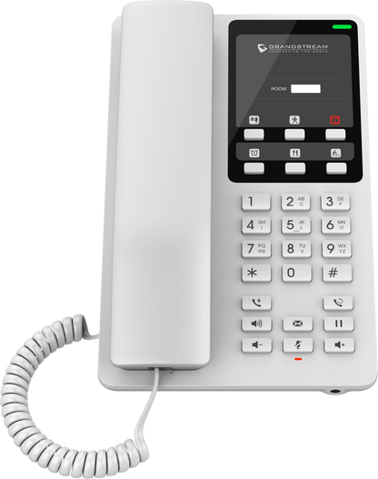 Teléfono Hotelero IP Grandstream GHP620W, Wi-Fi, Blanco, 2 Cuentas SIP y 2 Líneas