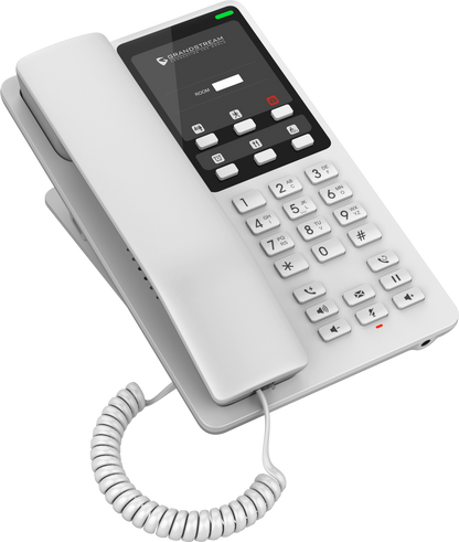 Teléfono Hotelero IP Grandstream GHP620W, Wi-Fi, Blanco, 2 Cuentas SIP y 2 Líneas