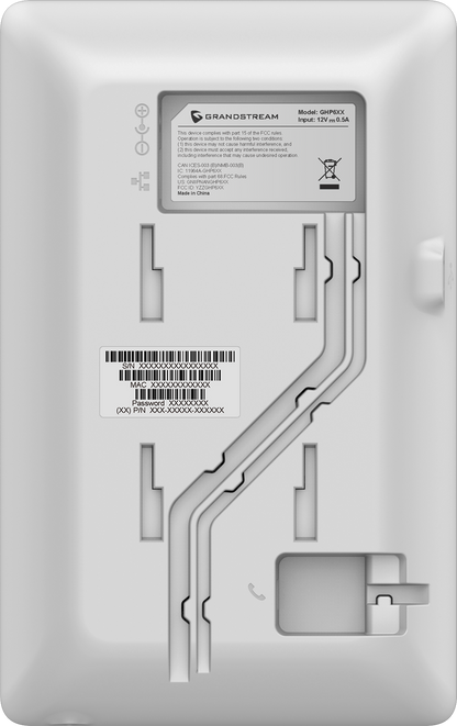 Teléfono Hotelero IP Grandstream GHP620W, Wi-Fi, Blanco, 2 Cuentas SIP y 2 Líneas