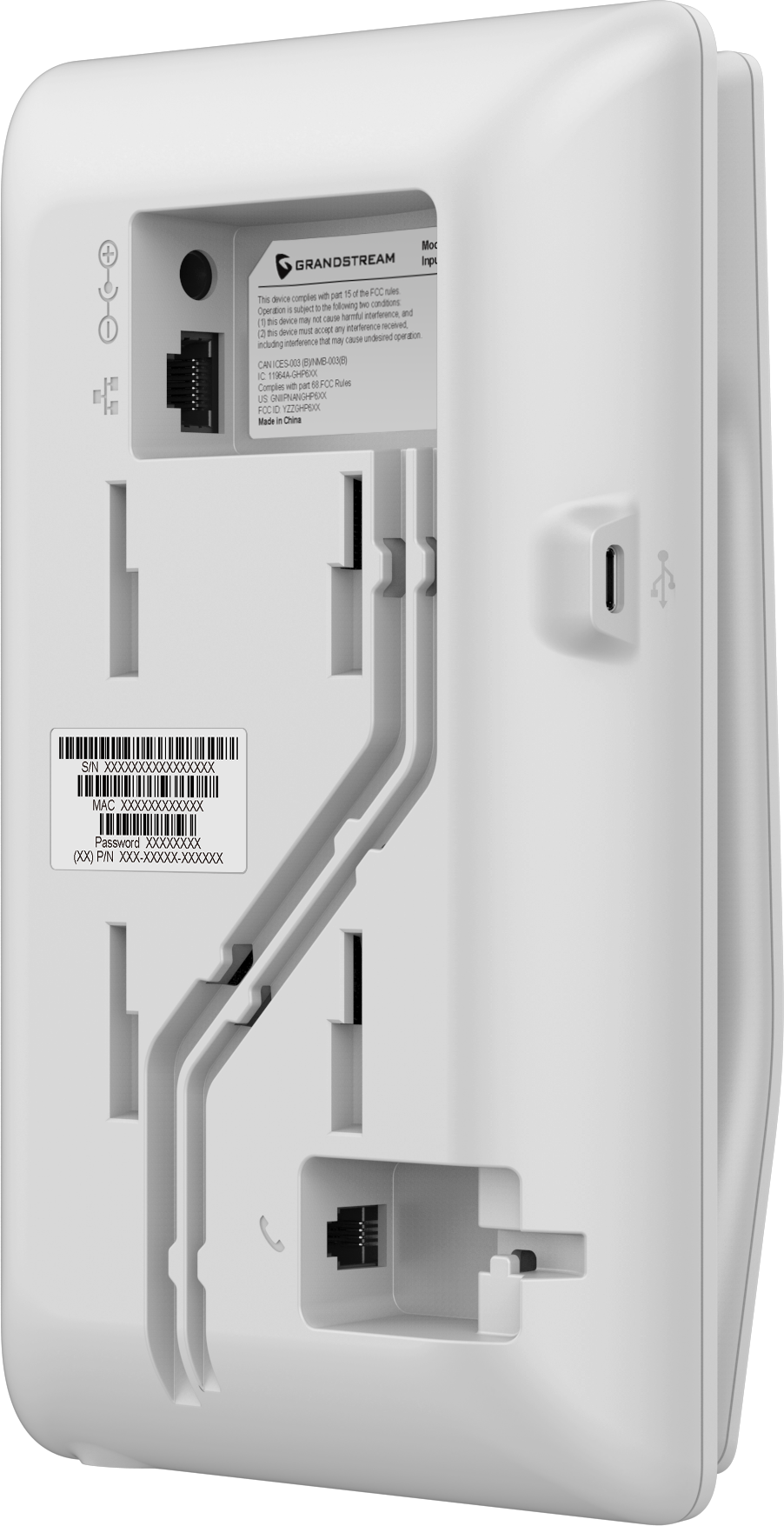 Teléfono Hotelero IP Grandstream GHP620W, Wi-Fi, Blanco, 2 Cuentas SIP y 2 Líneas