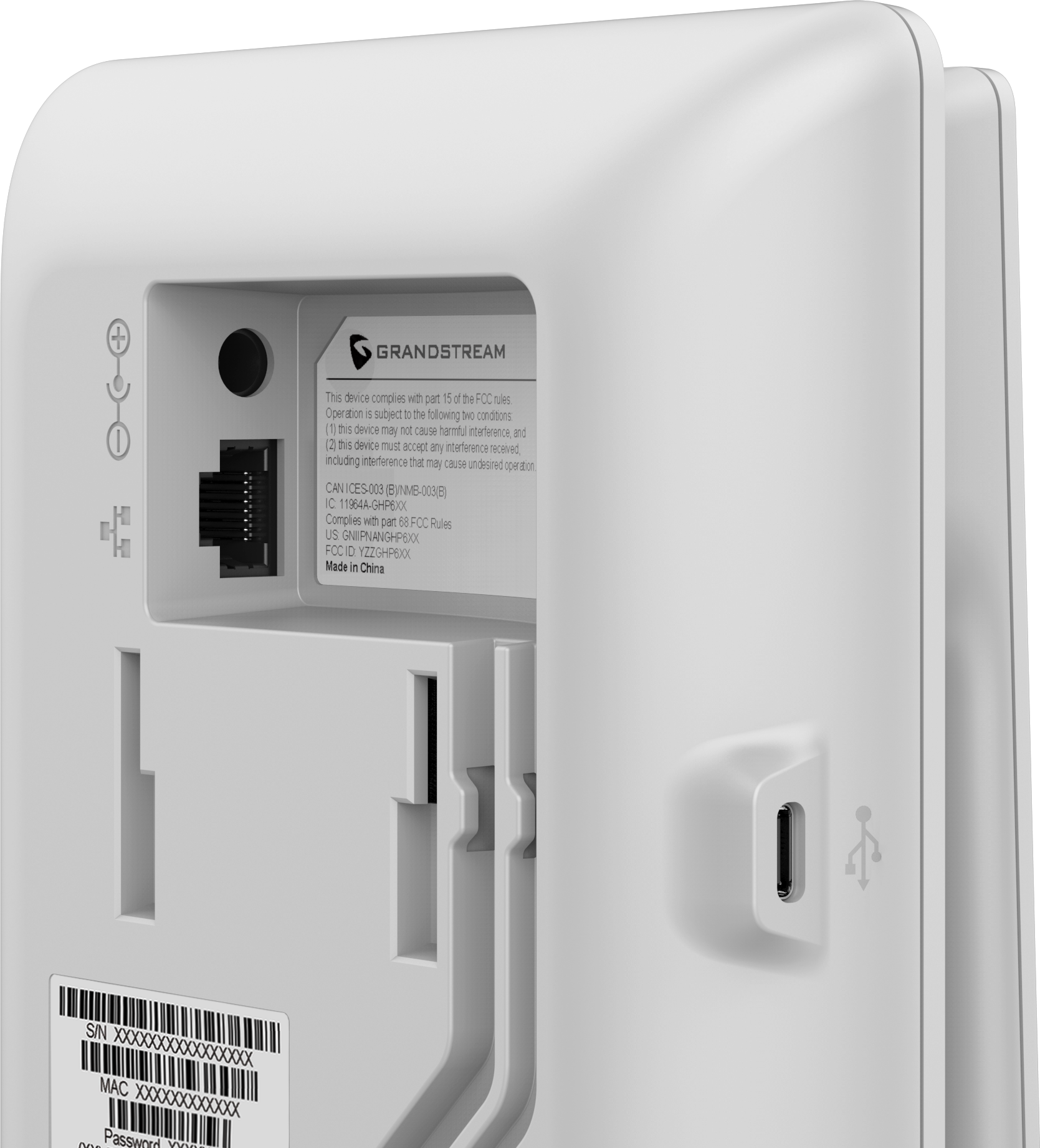 Teléfono Hotelero IP Grandstream GHP620W, Wi-Fi, Blanco, 2 Cuentas SIP y 2 Líneas
