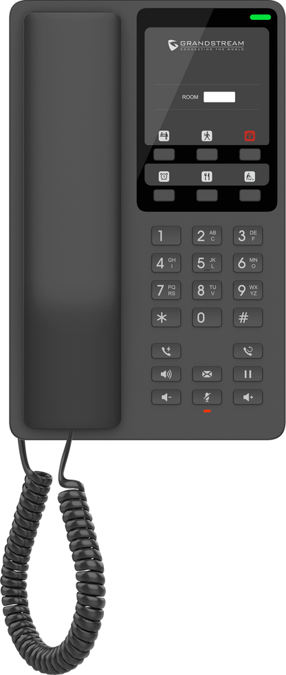 Teléfono Hotelero IP Grandstream GHP621, 2 Cuentas SIP 2 Líneas, PoE No incluye adaptador de corriente