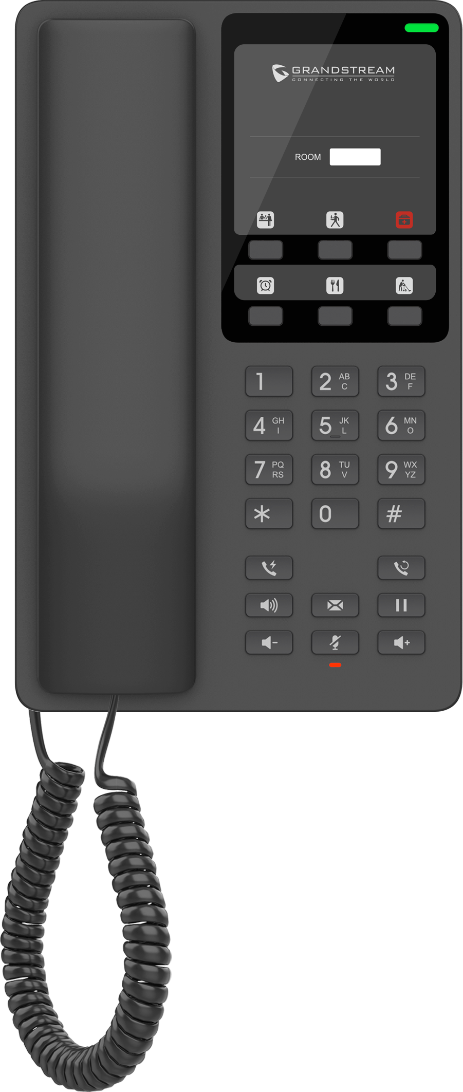 Teléfono Hotelero IP Grandstream GHP621, 2 Cuentas SIP 2 Líneas, PoE No incluye adaptador de corriente