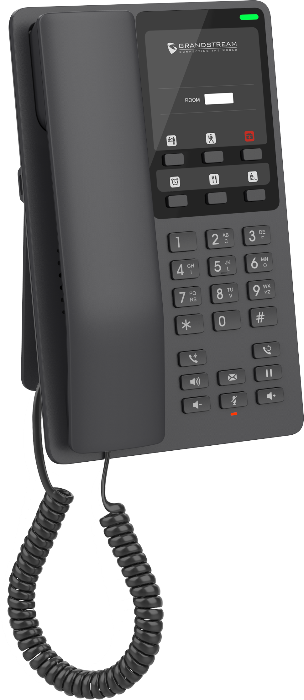 Teléfono Hotelero IP Grandstream GHP621, 2 Cuentas SIP 2 Líneas, PoE No incluye adaptador de corriente