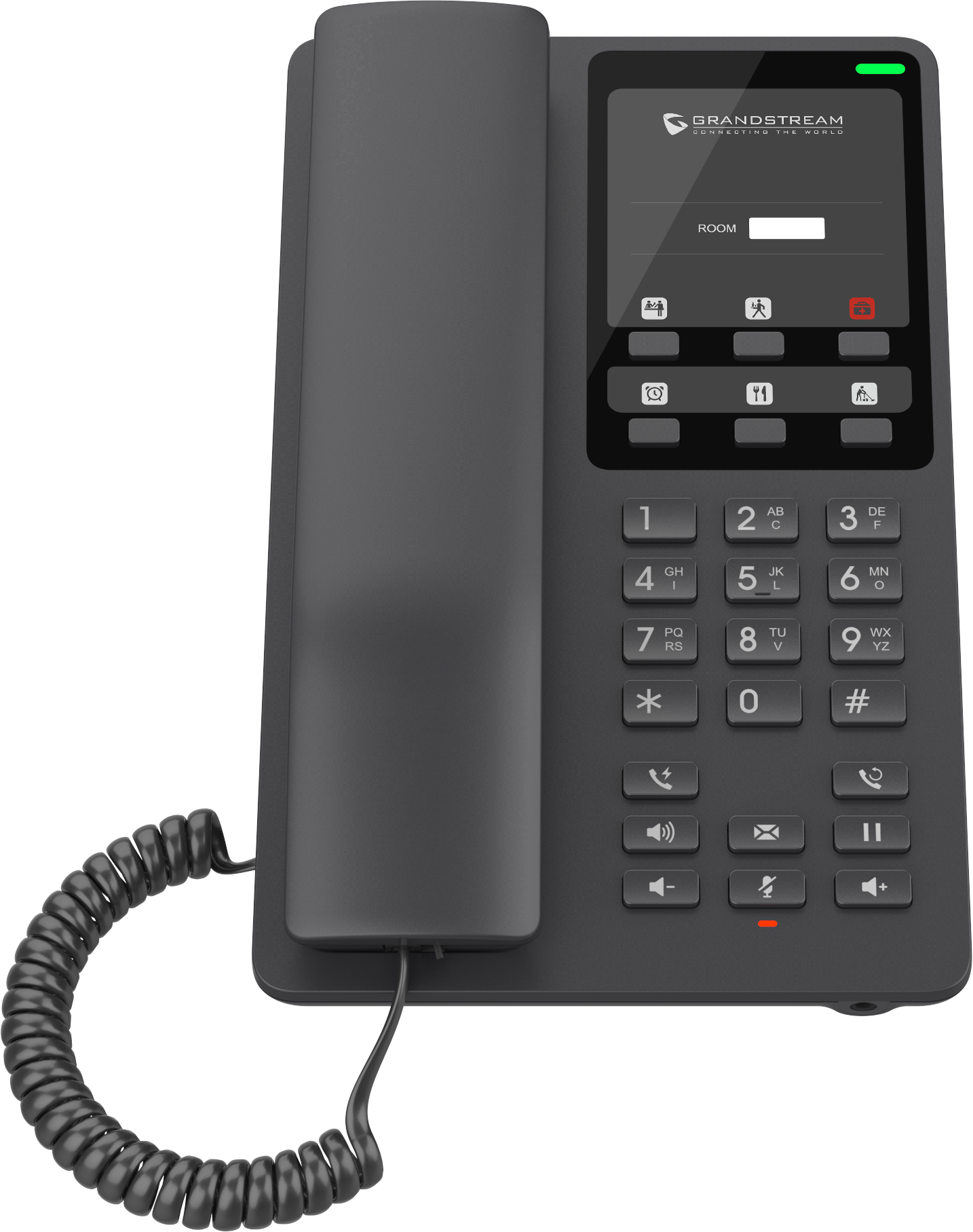 Teléfono Hotelero IP Grandstream GHP621W, Wi-Fi, 2 Cuentas SIP 2 Líneas