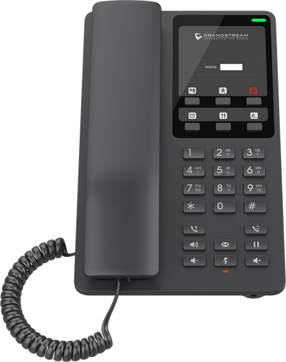 Teléfono Hotelero IP Grandstream GHP621, 2 Cuentas SIP 2 Líneas, PoE No incluye adaptador de corriente