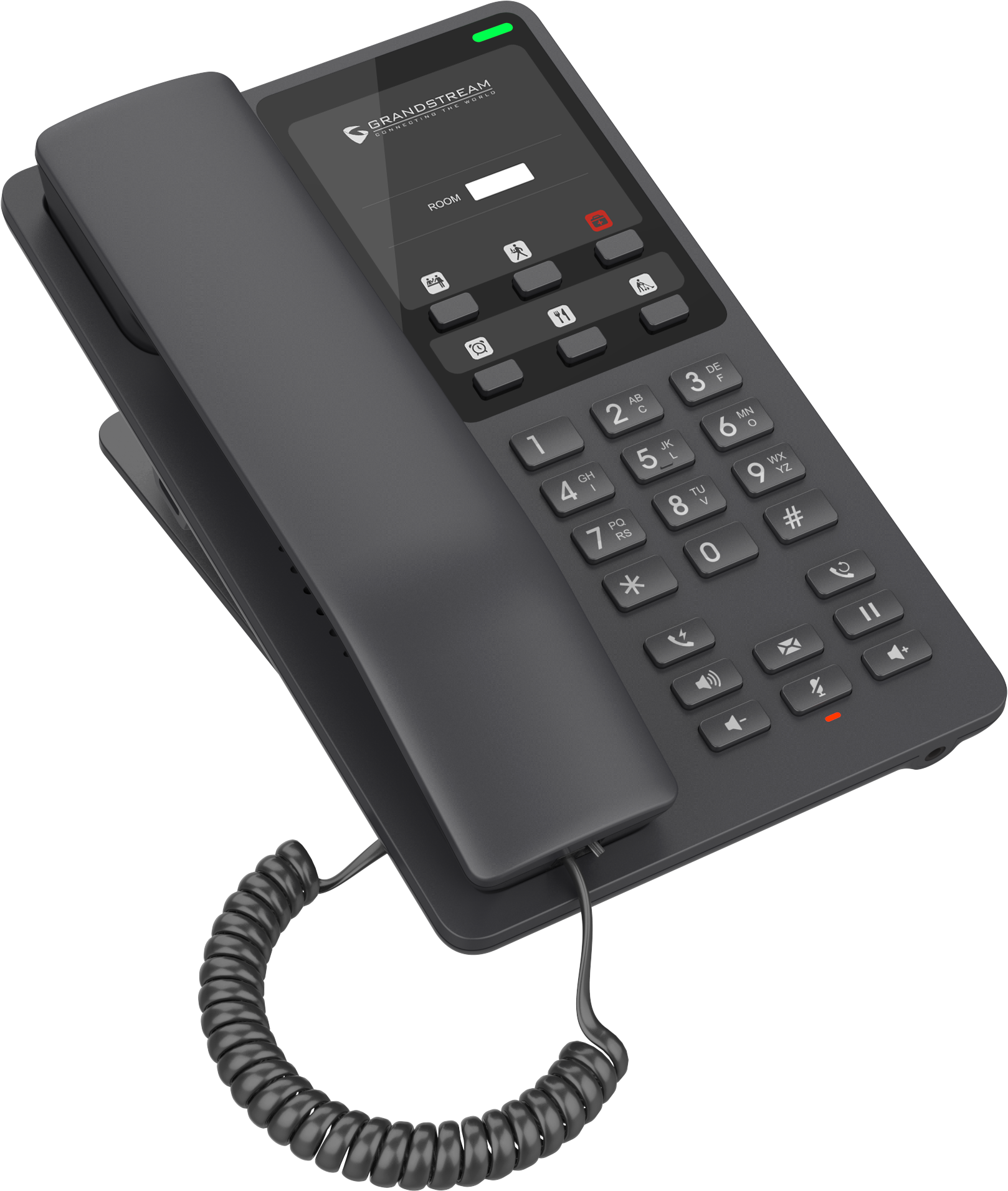 Teléfono Hotelero IP Grandstream GHP621, 2 Cuentas SIP 2 Líneas, PoE No incluye adaptador de corriente