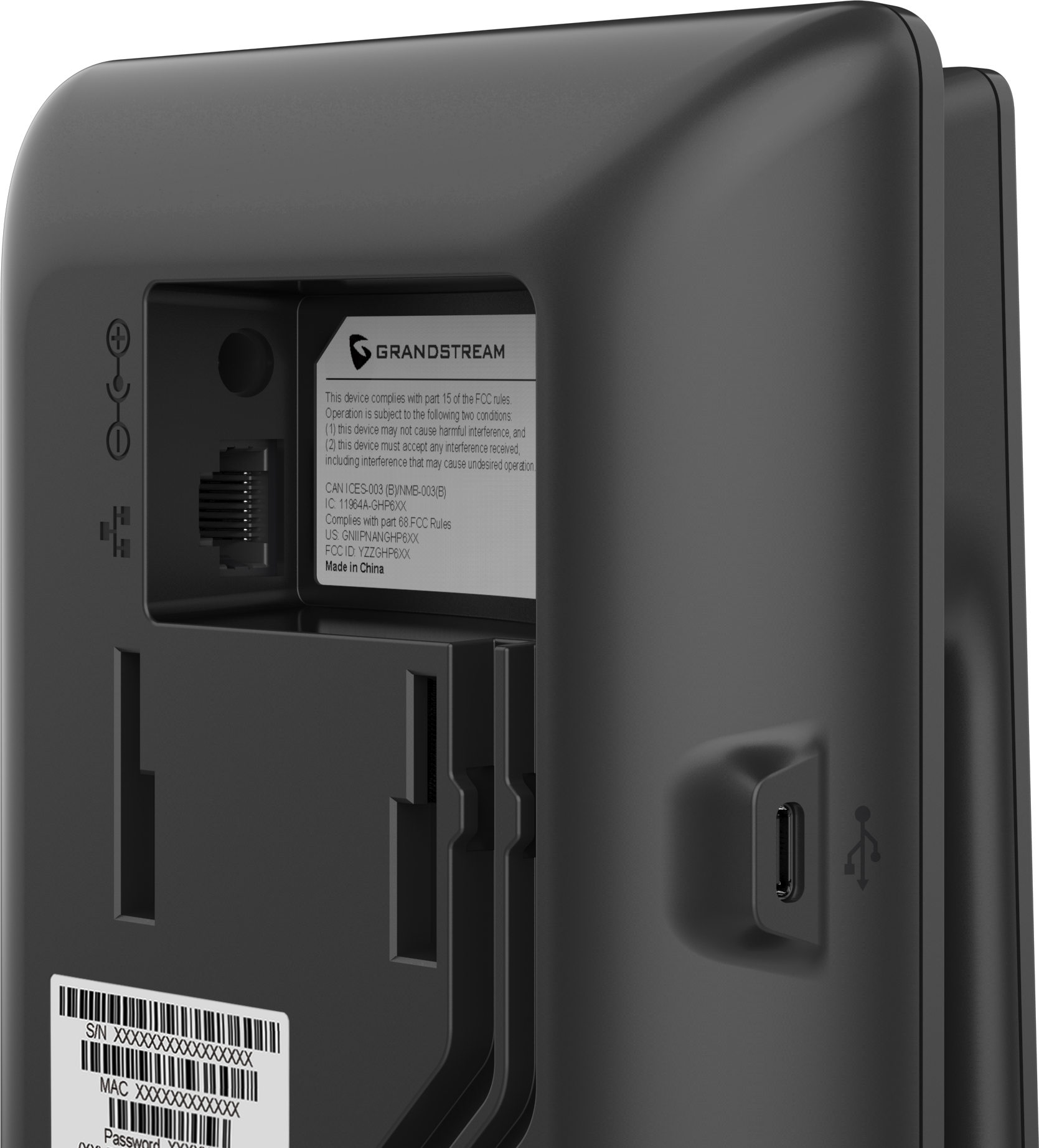 Teléfono Hotelero IP Grandstream GHP621W, Wi-Fi, 2 Cuentas SIP 2 Líneas