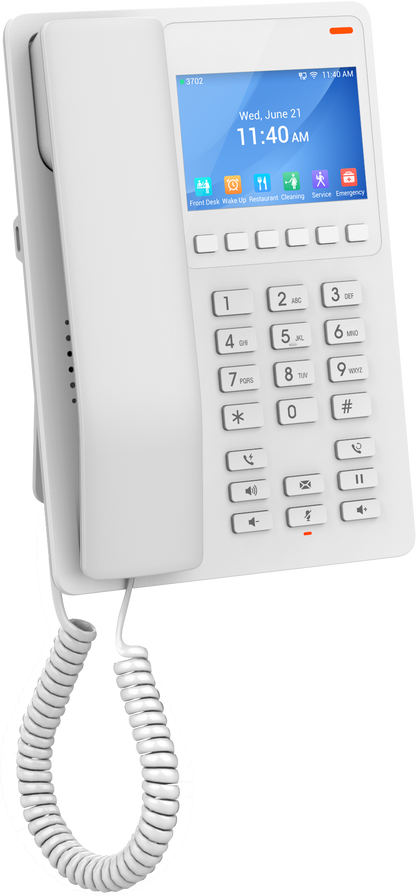Teléfono Hotelero IP Grandstream GHP630, Blanco, 2 SIP 2 Líneas, PoE