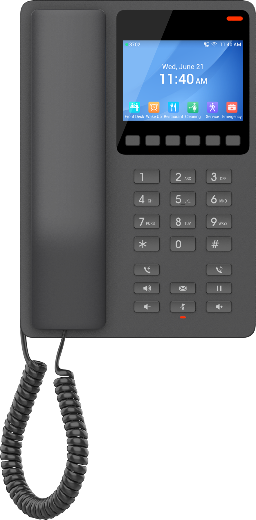 Teléfono Hotelero IP Grandstream GHP631, Blanco, 2 SIP 2 Líneas, PoE