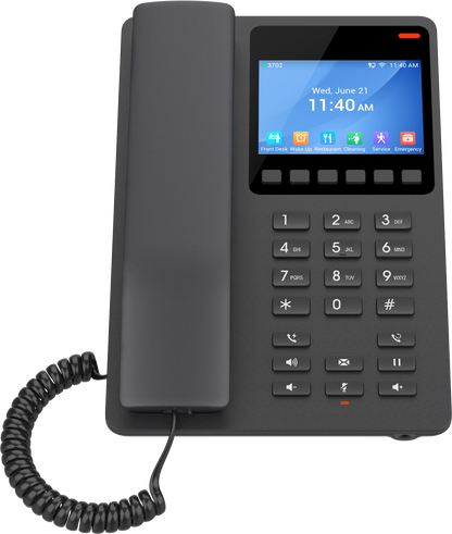 Teléfono Hotelero IP Grandstream GHP631, Blanco, 2 SIP 2 Líneas, PoE