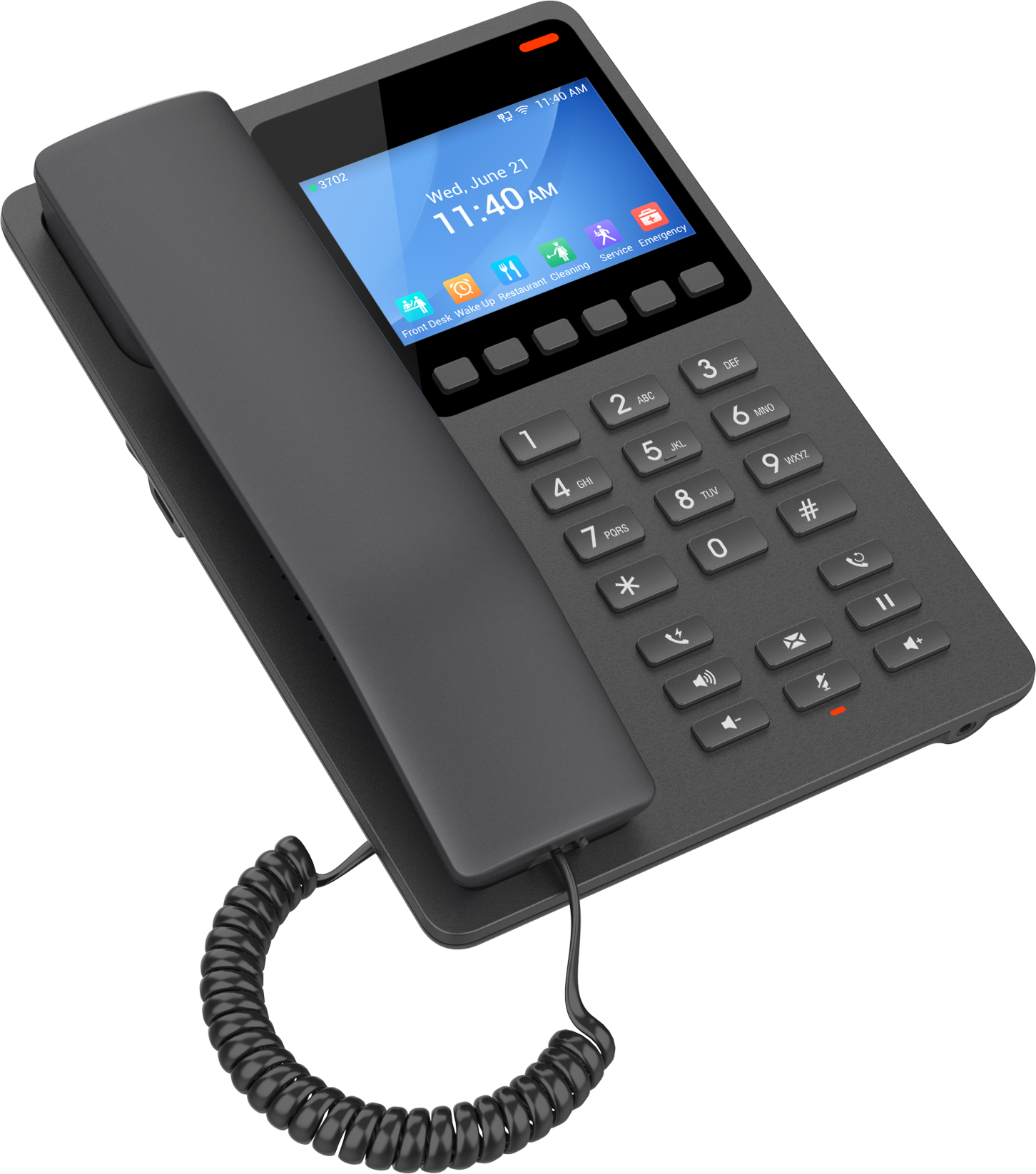 Teléfono Hotelero IP Grandstream GHP631, Blanco, 2 SIP 2 Líneas, PoE