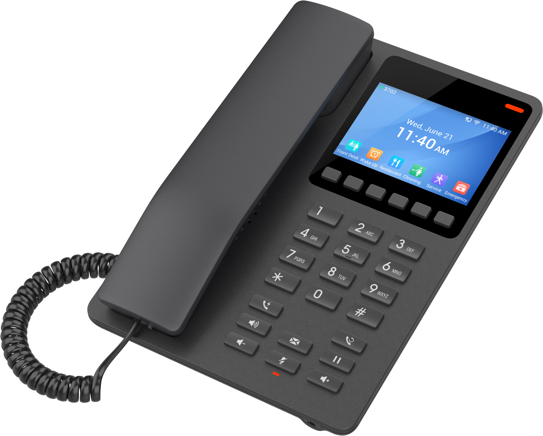 Teléfono Hotelero IP Grandstream GHP631, Blanco, 2 SIP 2 Líneas, PoE