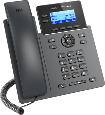 Teléfono IP Grandstream GRP2602G, 4 Cuentas SIP, 2 Líneas, GigaEth, Incluye adaptador de corriente