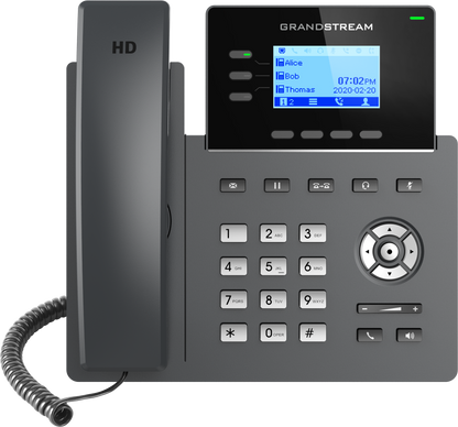 Teléfono IP Grandstream GRP2603, 6 Cuentas Sip, 3 Líneas Incluye adaptador de corriente