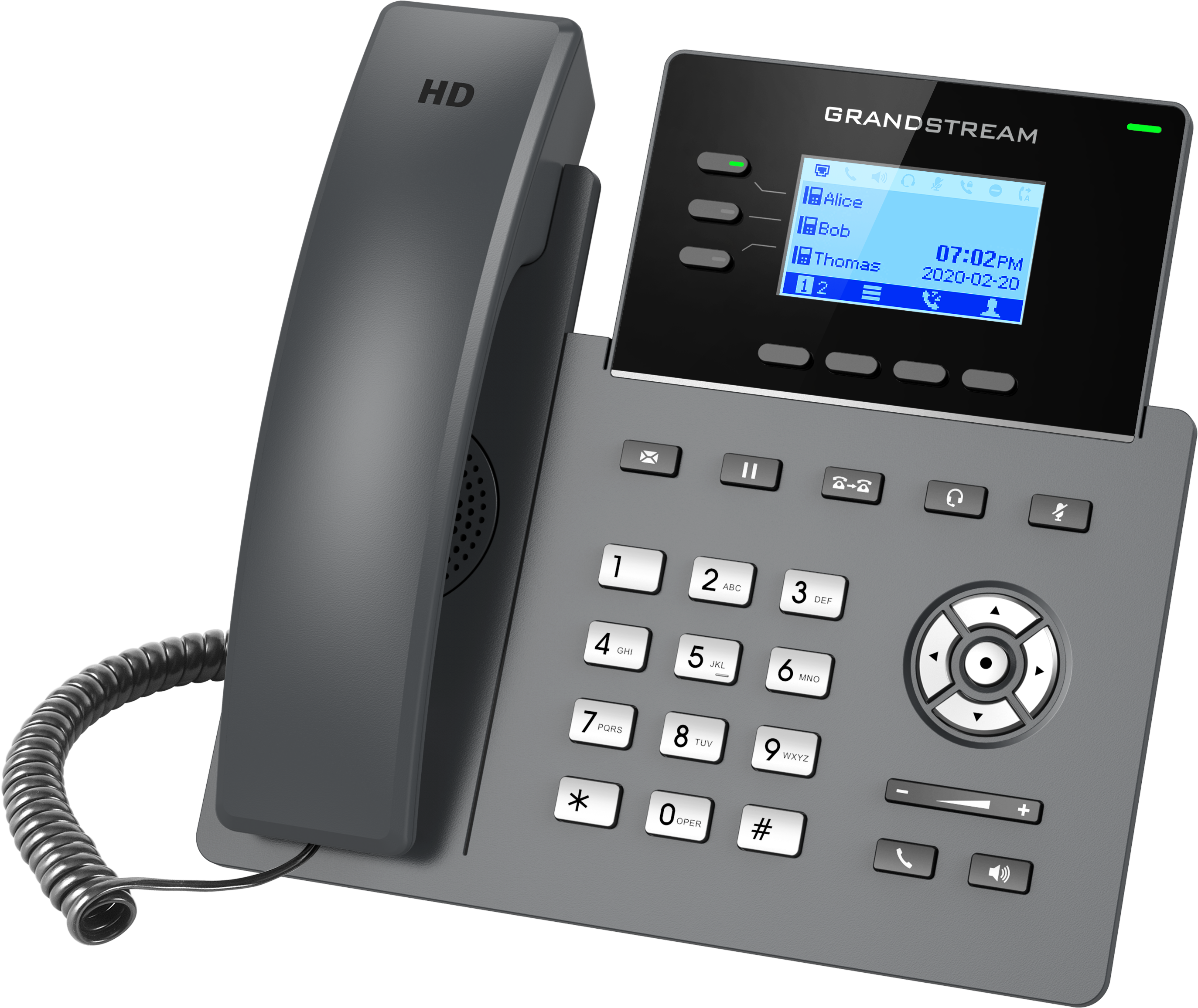 Teléfono IP Grandstream GRP2603, 6 Cuentas Sip, 3 Líneas Incluye adaptador de corriente
