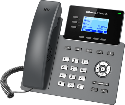 Teléfono IP Grandstream GRP2603, 6 Cuentas Sip, 3 Líneas Incluye adaptador de corriente