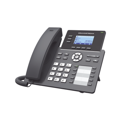 Teléfono IP Grandstream GRP2604P, 6 cuentas SIP, 3 líneas