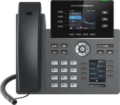 Teléfono IP HD Grandstream GRP2614, Carrier-Grade, 4 Cuentas SIP, Wi-Fi y Bluetooth